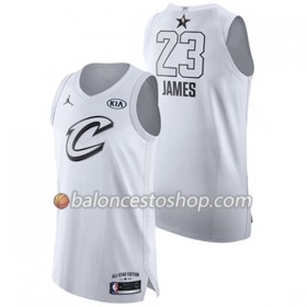 Camiseta Hombre NBA Cleveland Cavaliers LeBron James 23 2018 All-Star Jordan Brand Blanco Swingman